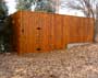The old fence is gone and in it's place is added property value for the owner, it also looks good.